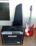 Amplificador Meteoro + Guitarra Elétrica Ibanez Grg270